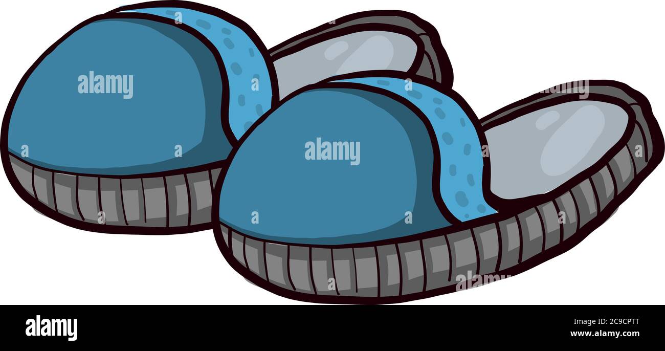 Heimschuhe, Illustration, Vektor auf weißem Hintergrund Stock Vektor