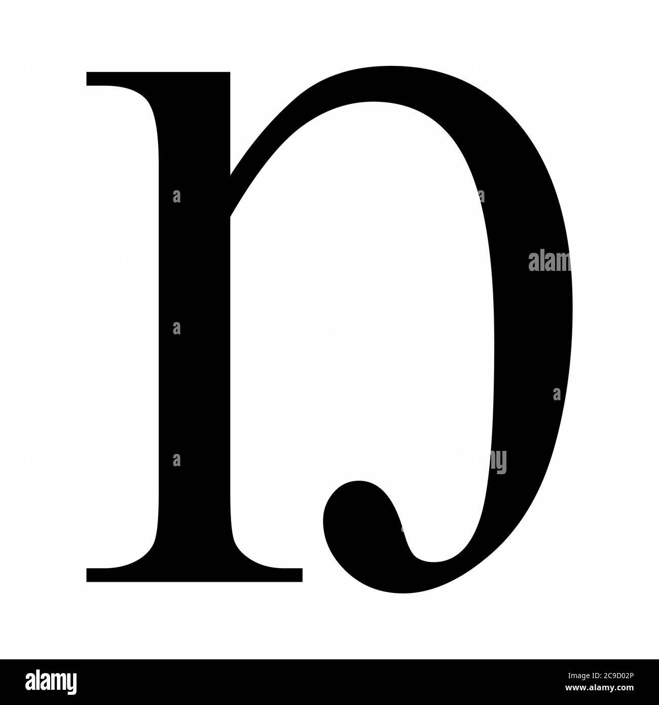 Lateinischer Buchstabe eng-Symbol Stock Vektor