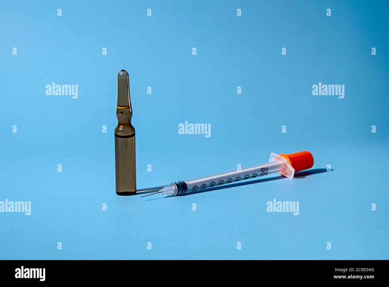 Testen eines Impfstoffs auf Krankheit Stockfoto