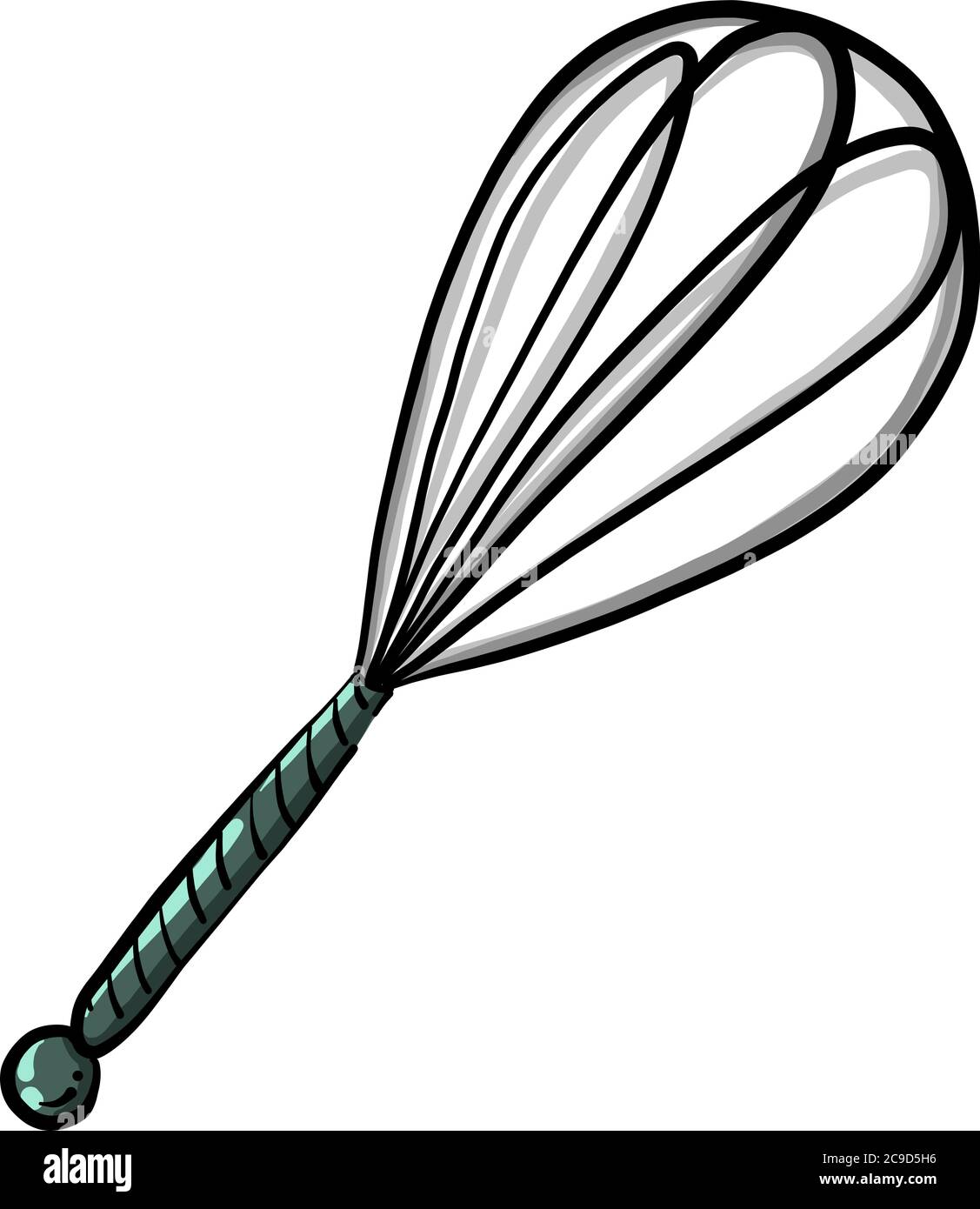 Handmixer, Illustration, Vektor auf weißem Hintergrund Stock Vektor