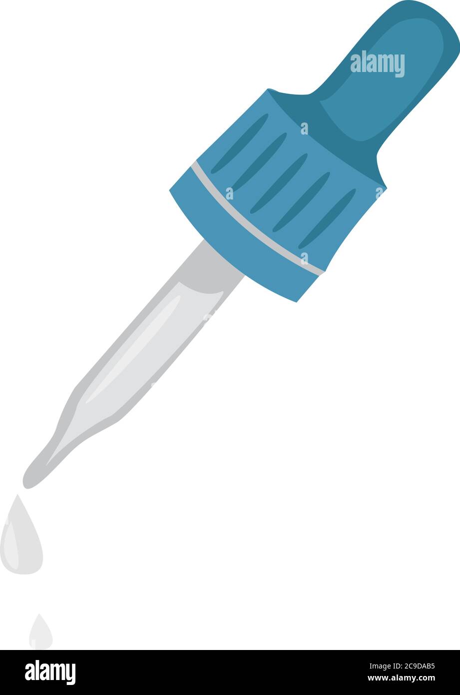 Kleine Pipette, Illustration, Vektor auf weißem Hintergrund Stock Vektor