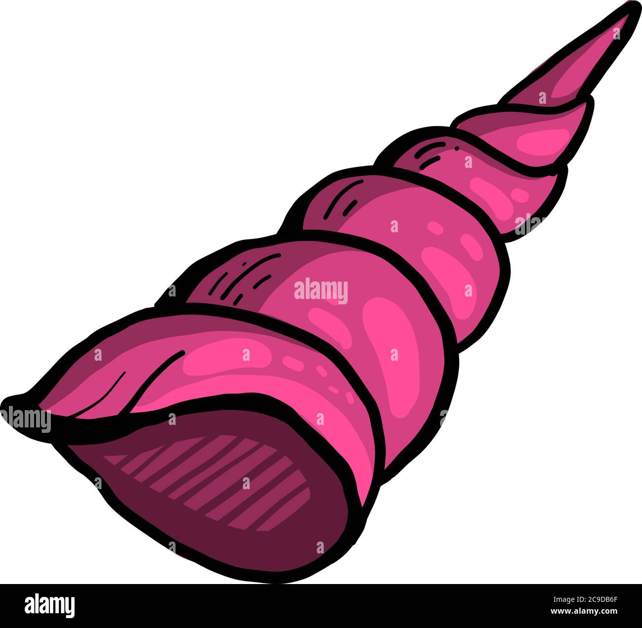 Rosa Schale, Illustration, Vektor auf weißem Hintergrund Stock Vektor