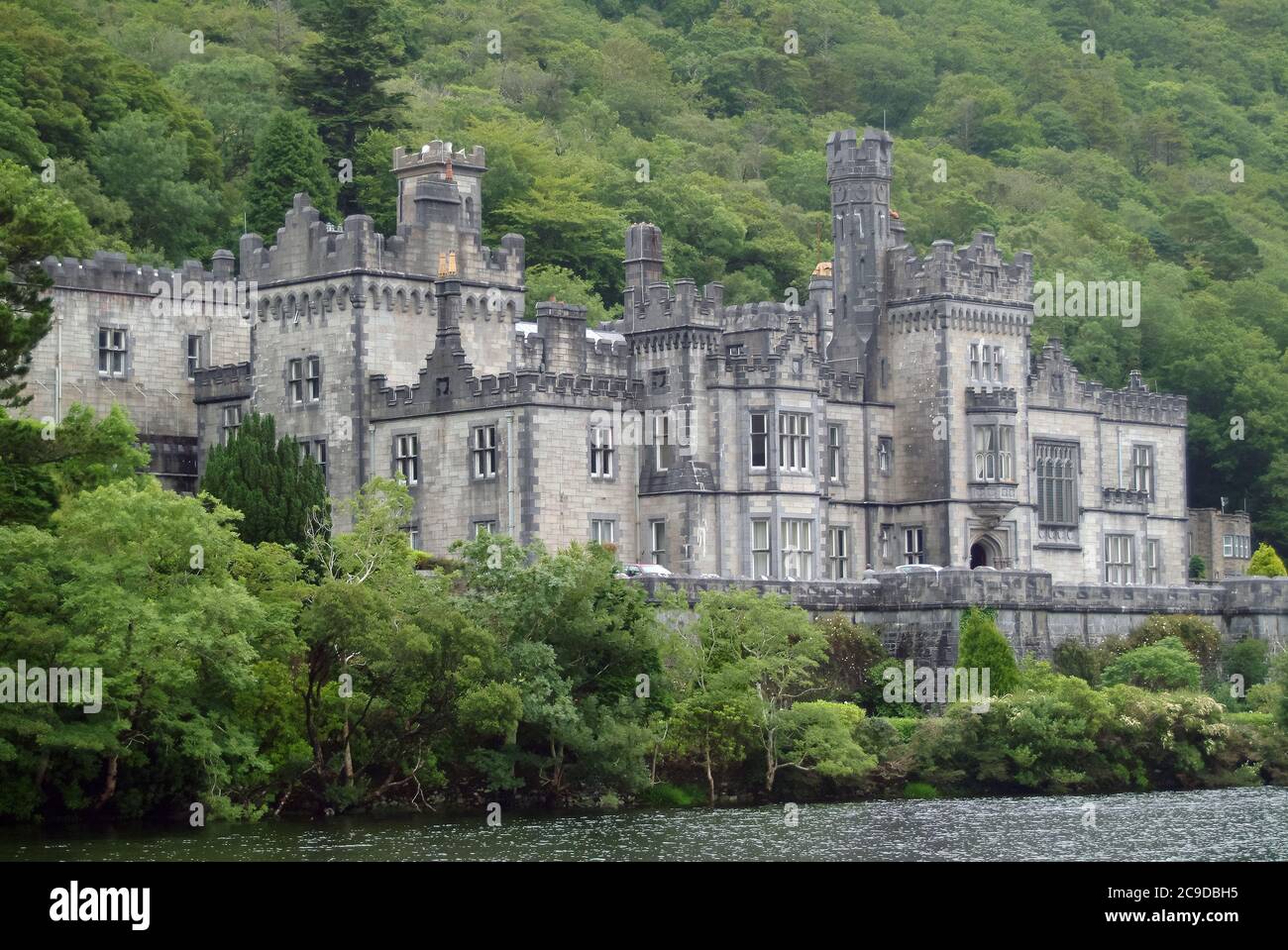 Kylemore Abbey, Mainistir na Coille Móire, County Galway, Irland, Éire, Irland, Írország, Europa Stockfoto