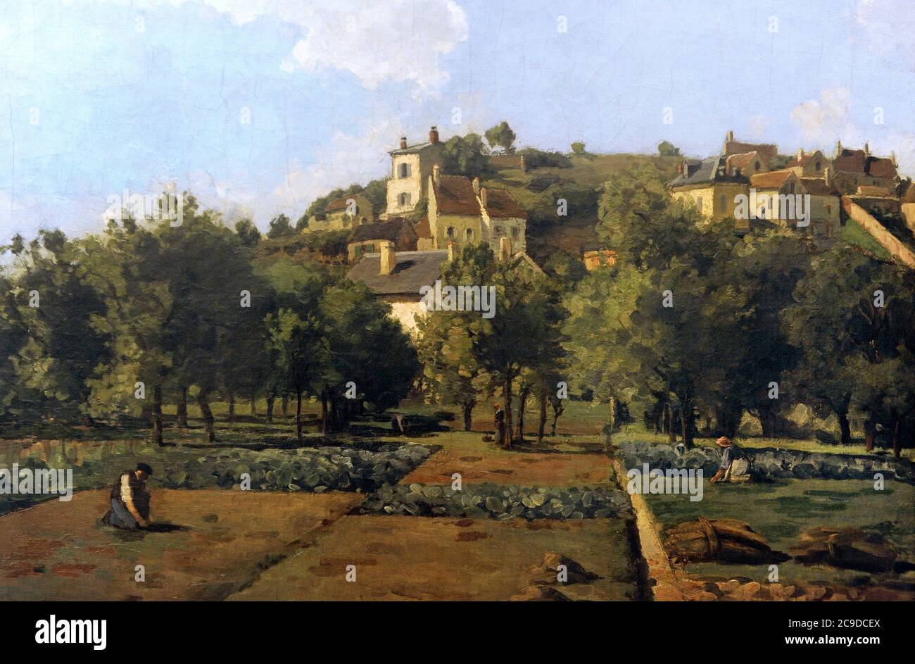 Camille Pissarro (1830-1903). Französischer Maler des Impressionismus. Pontoise, 1867. Nationalgalerie. Prag. Tschechische Republik. Stockfoto