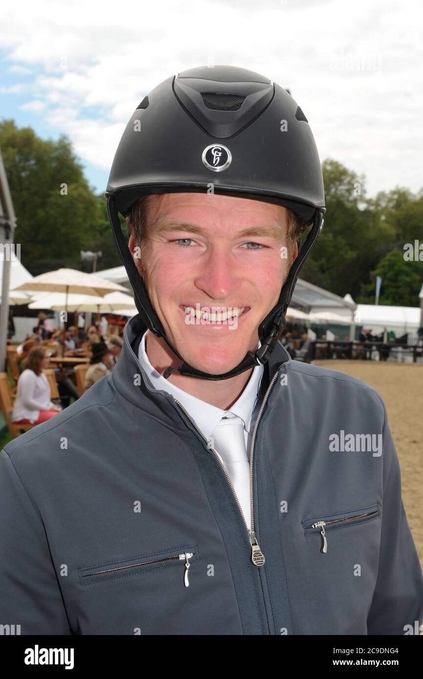 William Whitaker britischer erfolgreicher internationaler Springreiter Stockfoto