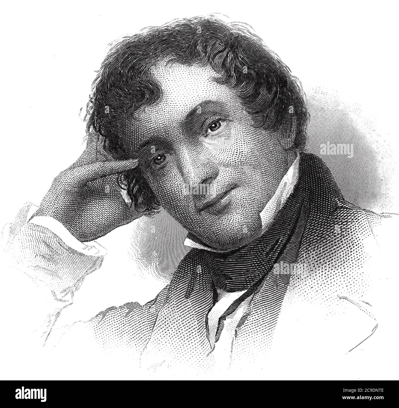 WASHINGTON IRVING (1783-1859) amerikanischer Biograph und Kurzgeschichtenschreiber Stockfoto