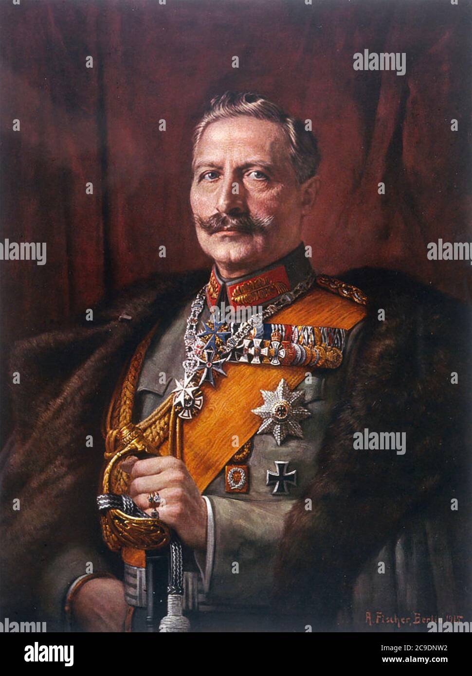 WILHELM II. VON DEUTSCHLAND (1859-1941) UM 1914 Stockfoto