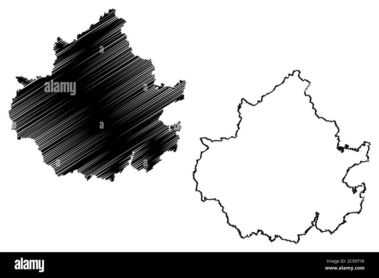 Suwon City (Südkorea, Republik Korea, ROK, Provinz Gyeonggi) Karte Vektorgrafik, Skizze der Stadt Suwon Karte Stock Vektor