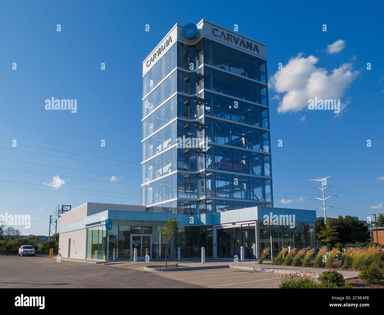 Carvana benutzte Automat. Oak Brook, Illinois. Stockfoto