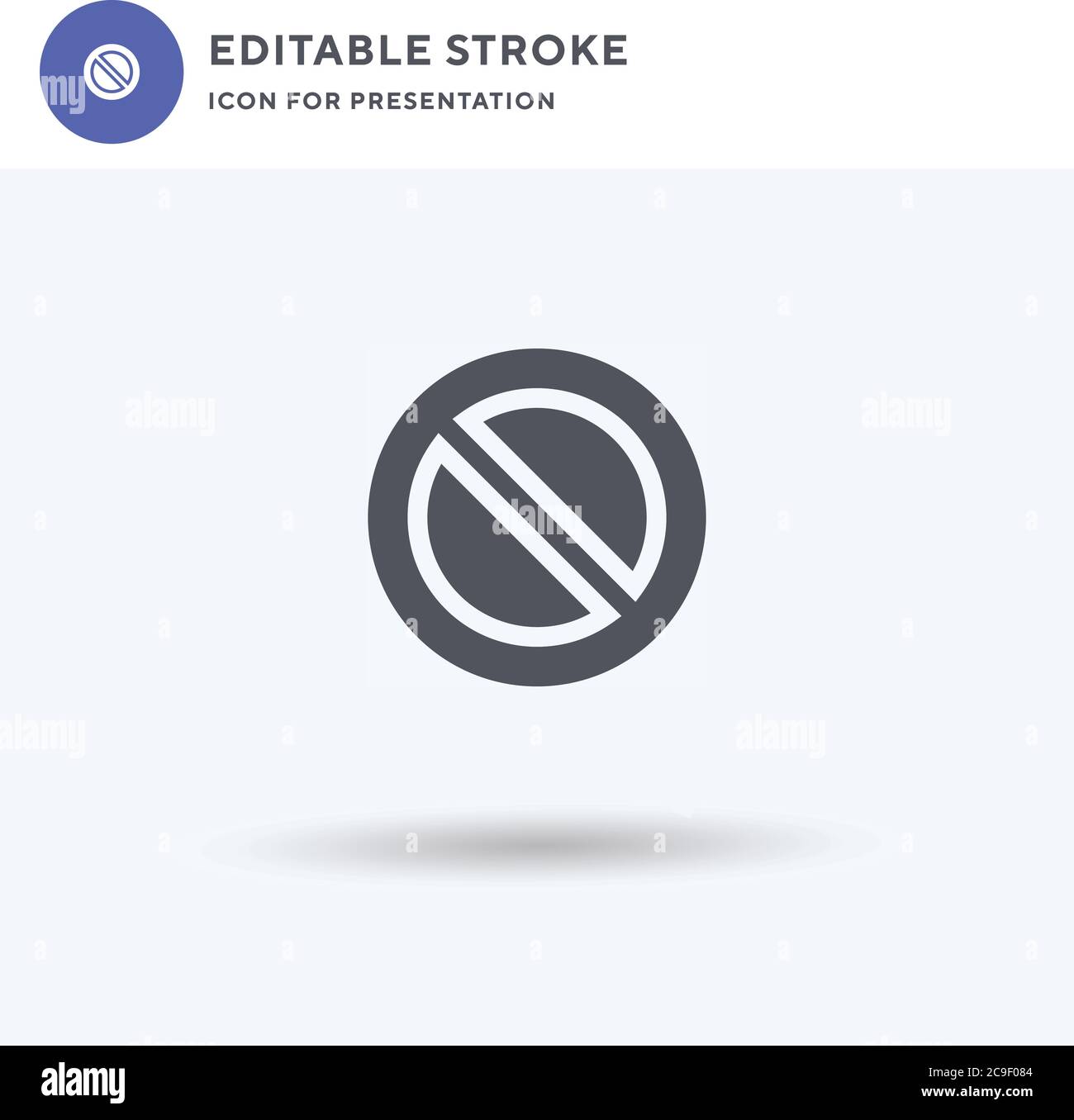 Kein warten Symbol Vektor, gefüllt flache Zeichen, solide Piktogramm isoliert auf weiß, Logo-Illustration. Kein Wartesymbol für Präsentation. Stock Vektor