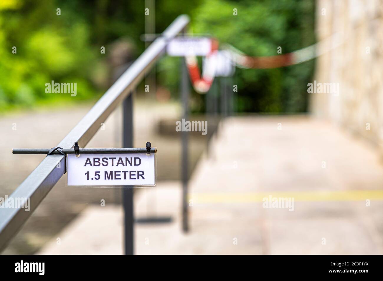 Pandemie-Reglement in der Sammlung Reinhart, gegründet von Oskar Reinhart in Winterthur, Schweiz Stockfoto