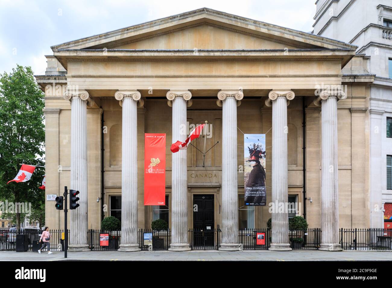 Canada House, High Commission of Canada in Großbritannien, Außenansicht, Trafalgar Square, London, England, Großbritannien Stockfoto