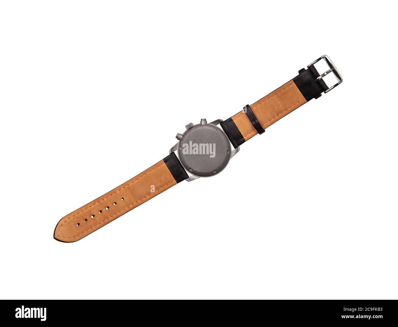 Armbanduhr Isolate auf weißem Hintergrund.Sportuhr mit Lederarmband. Uhren für Taucher. Stockfoto Armbanduhr Isolate auf weißem Hintergrund.Sportuhr mit Lederarmband. Uhren für Taucher. Stockfoto