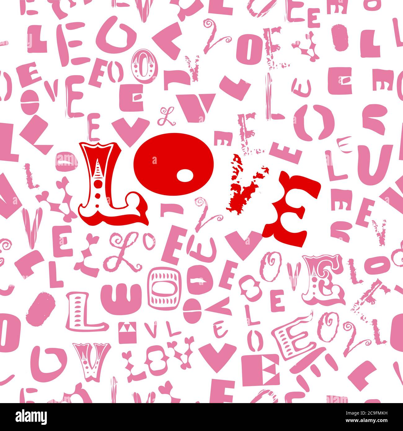 Liebe, nahtlose Hintergrund, vintage und grungy Illustration, kann dieser Vektor-Kunst als Grußkarte für Hochzeit, Verlobung, Valentinstag verwendet werden. Stock Vektor
