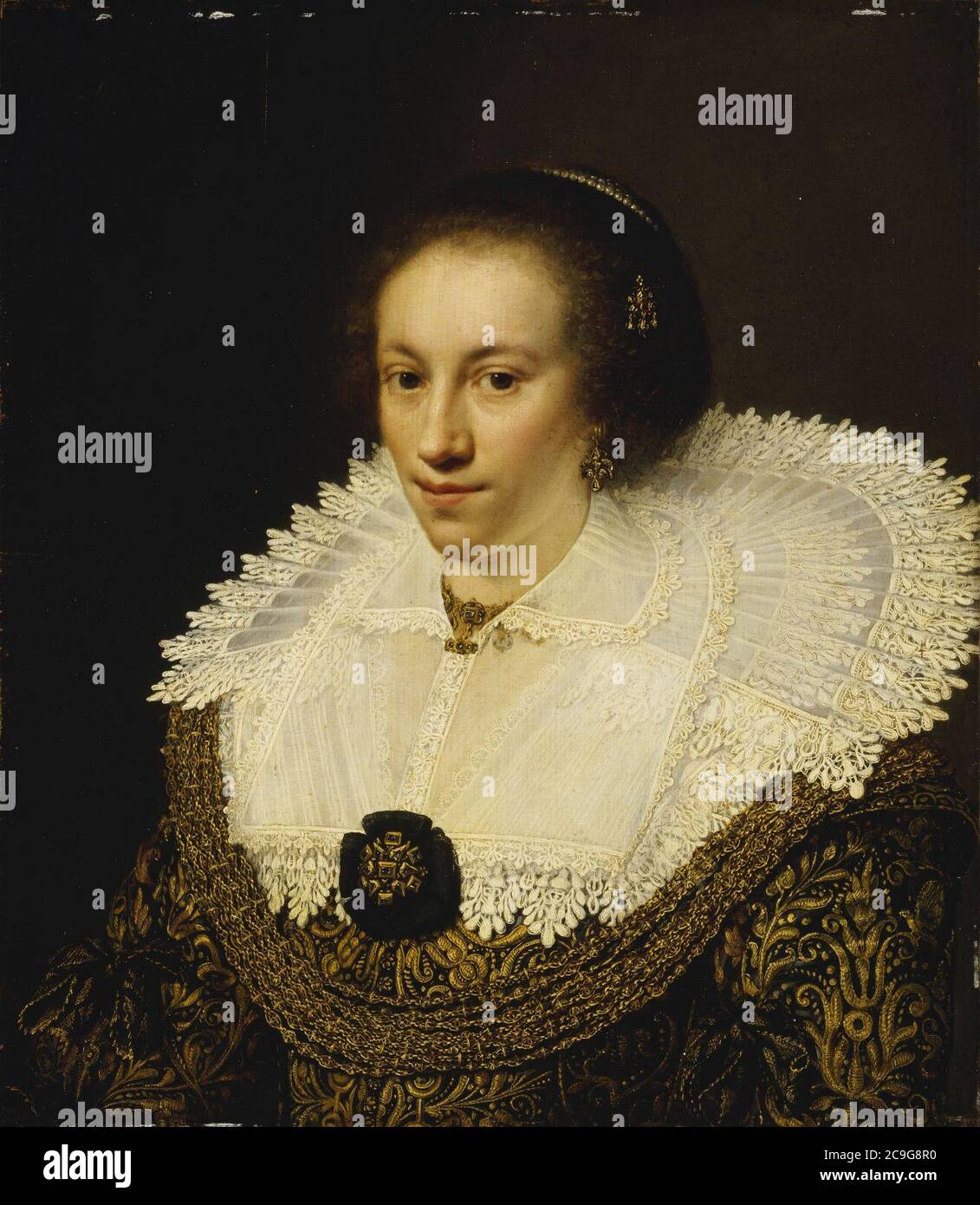 Jan Anthonisz van Ravesteyn (1570-)- Maria Odilia kauft Stockfoto