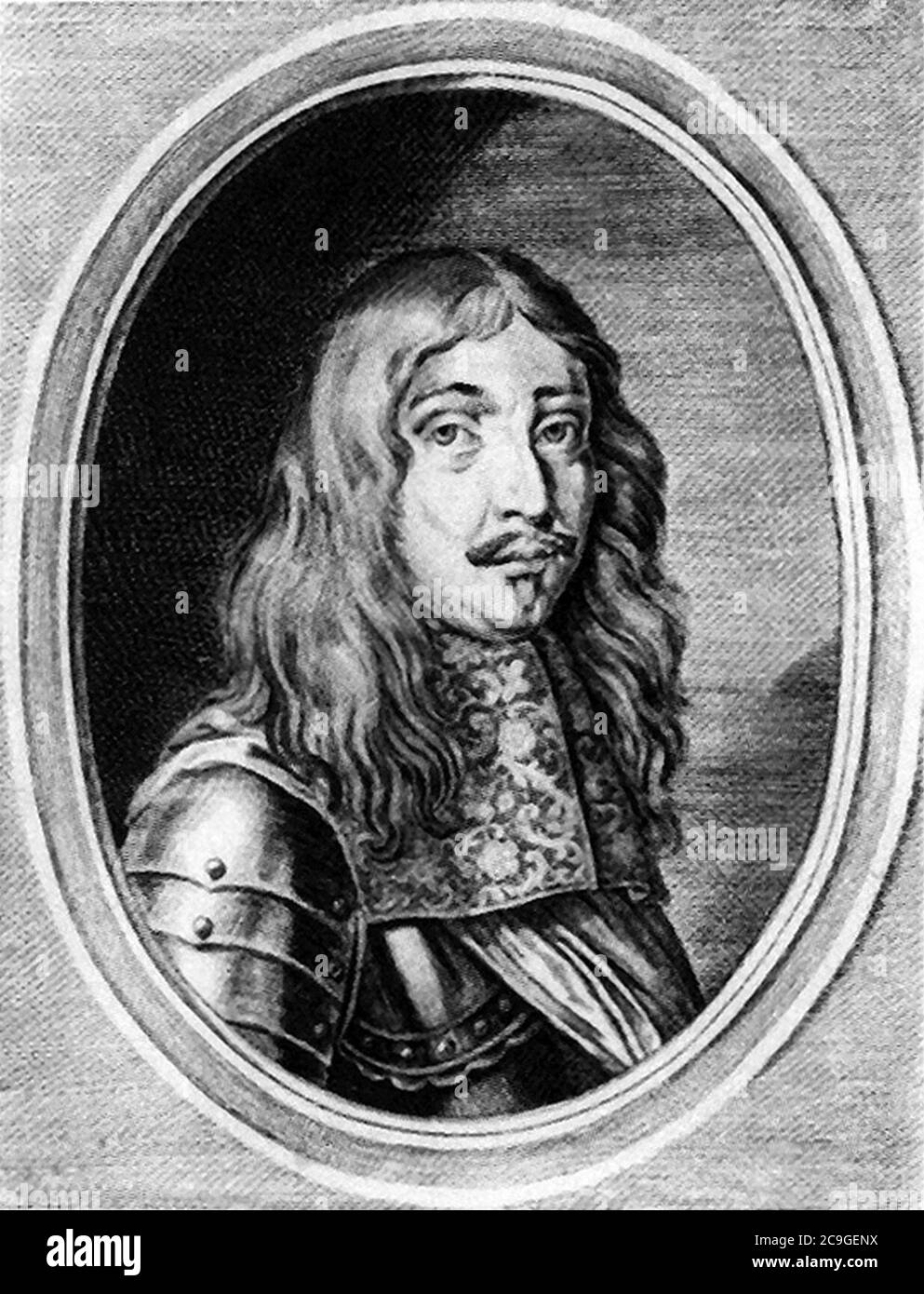 Jakob Kettler woodprint 1670. Stockfoto
