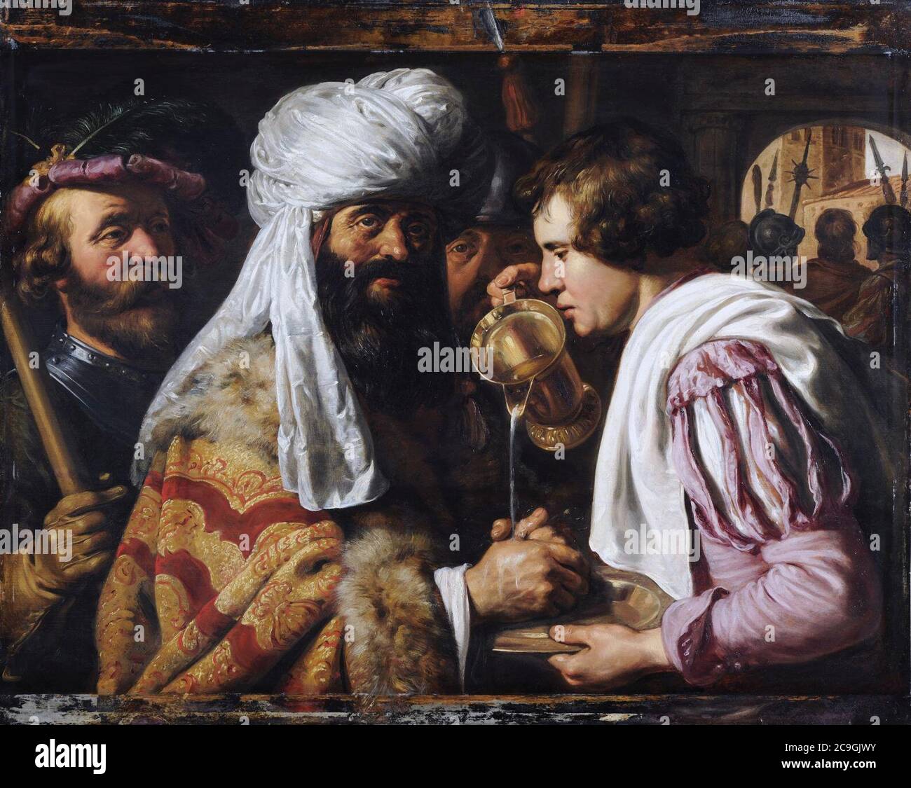 Jan Lievens - Pilatus wäscht sich die Hände Stockfoto