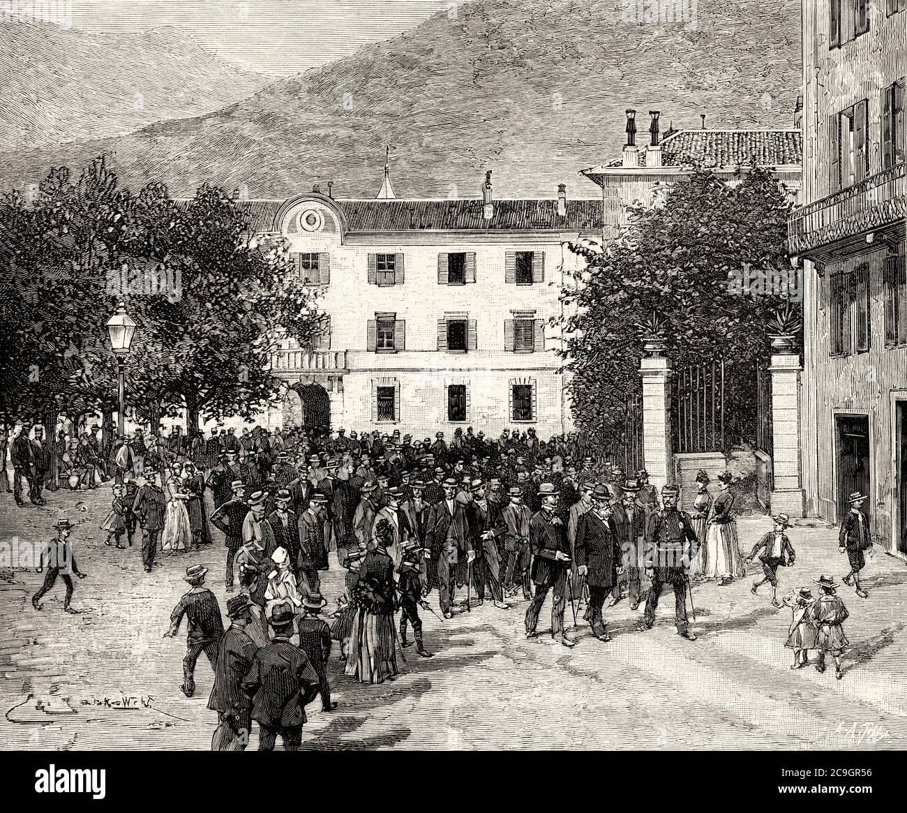 Revolution im Kanton Tessin 1890. Mitglieder der provisorischen