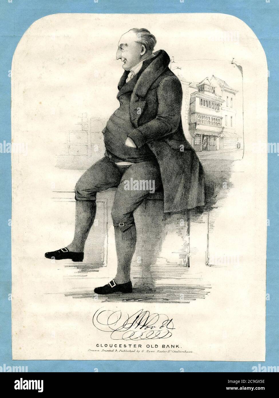 J Wood Gloucester Old Bank (BM 1991,0615.56 1). Stockfoto