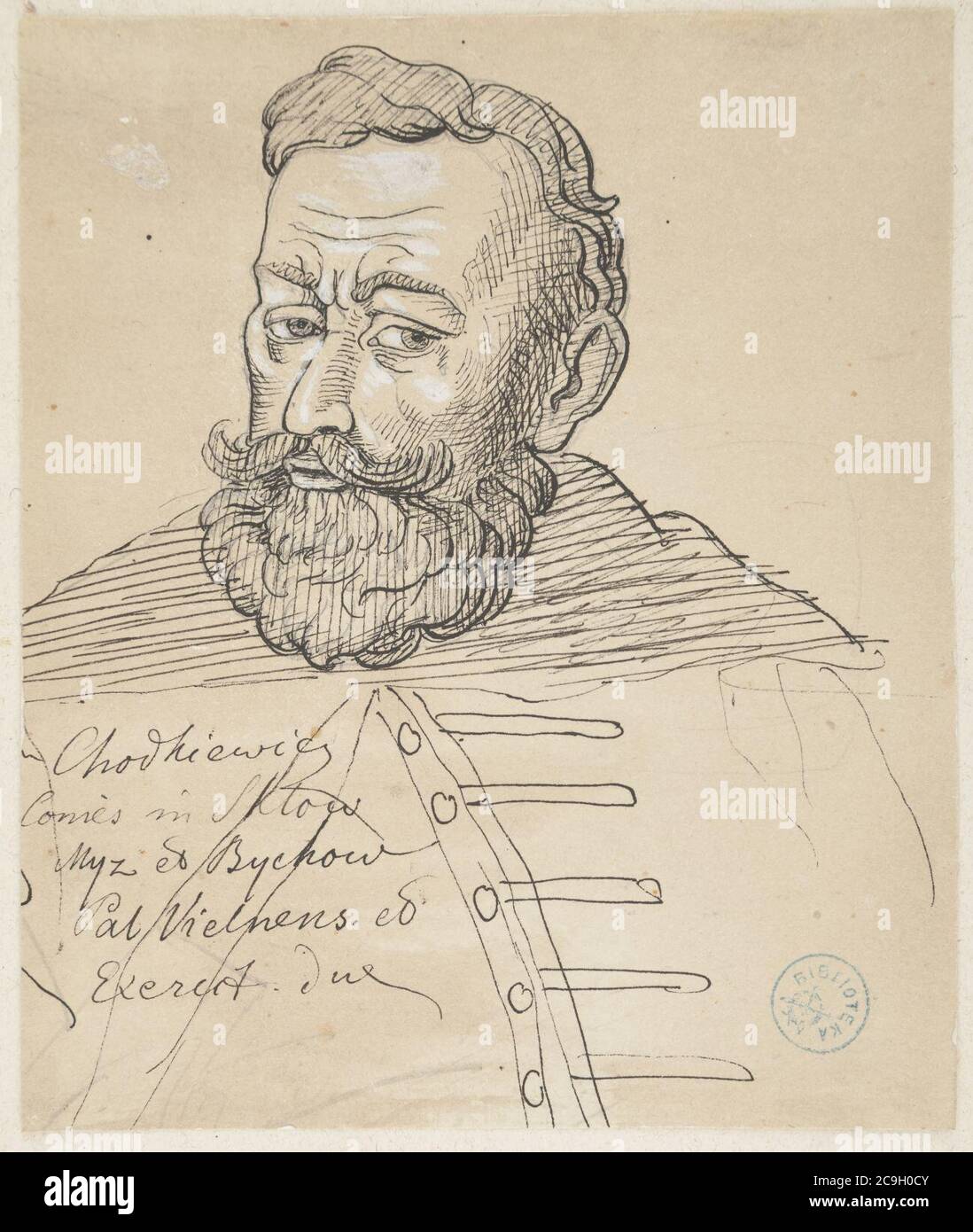 Jan Karal Chadkievič. Ян Караль Хадкевіч (XIX) (2). Stockfoto