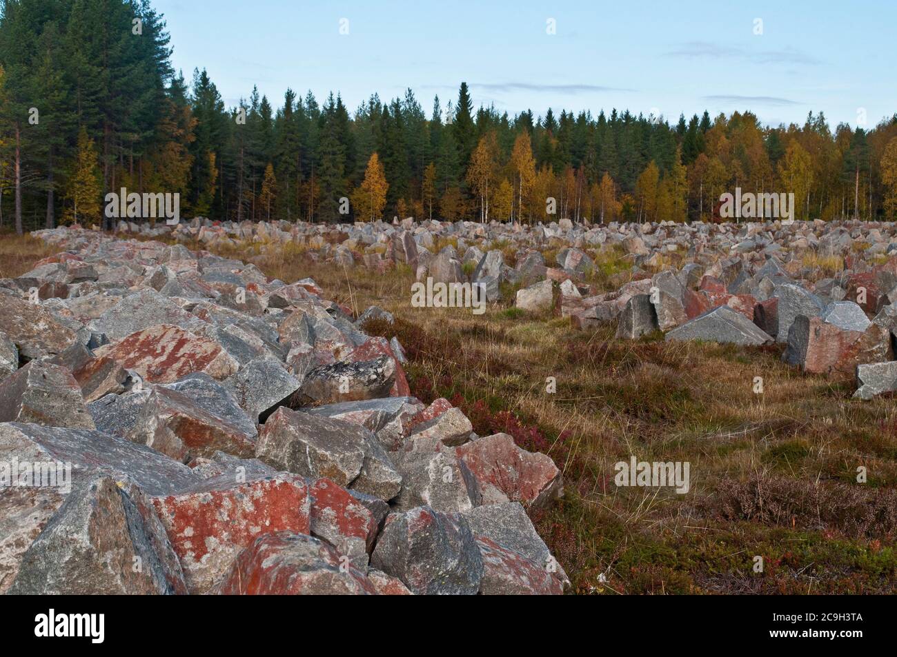 Das Winterkriegssmonument bei Suomussalmi, Finnland. Stockfoto