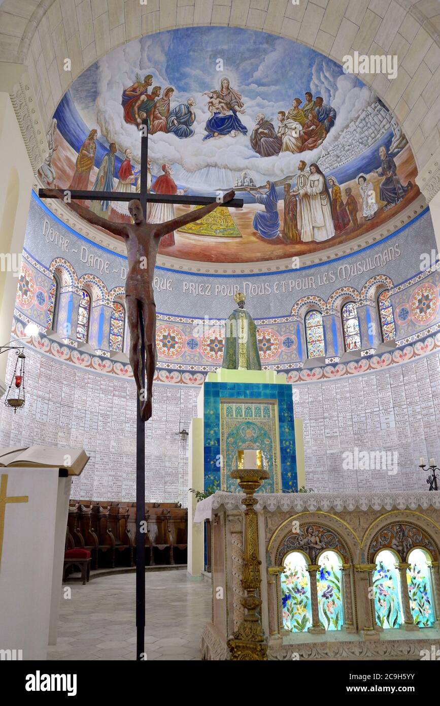 ALGIER, HAUPTSTADT VON ALGERIEN, NORDAFRIKA. ART DÉCO-KOLONIALARCHITEKTUR Stockfoto