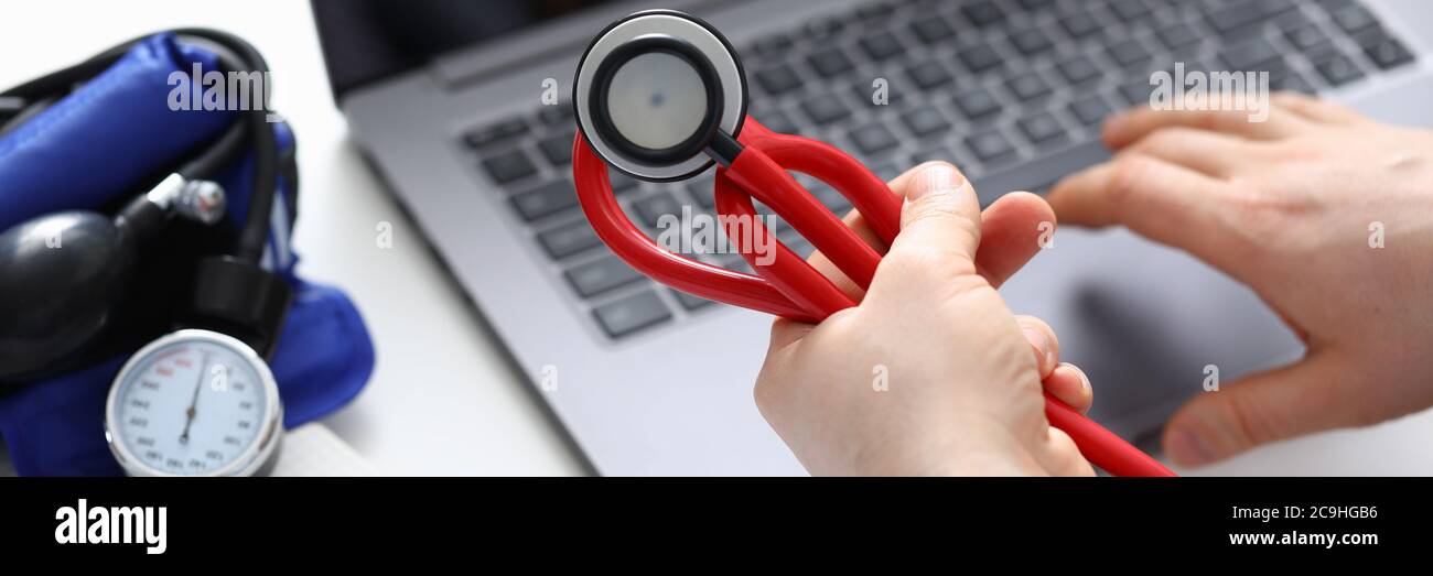 Diagnose menschlichen Zustand durch artelialen Druck. Stockfoto