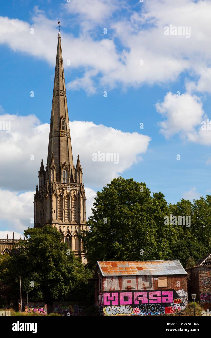St. Mary Redcliffe Pfarrkirche, Bristol, England. Juli 2020 Stockfoto