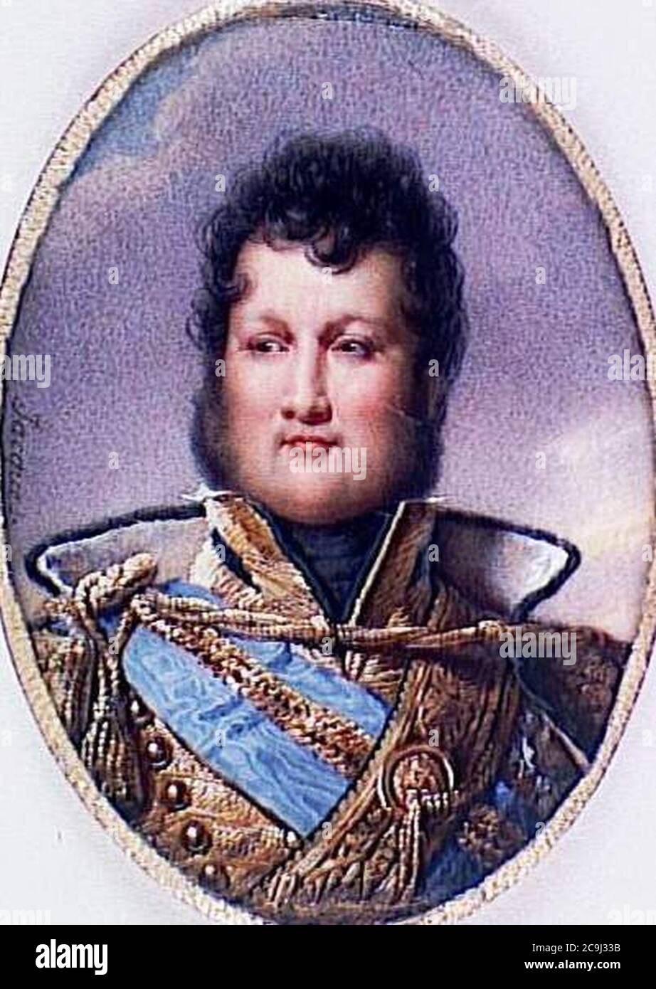 Jacques - Portrait de Louis Philippe d'Orléans (1773-1850) en uniforme de colonel des hussards 2. Stockfoto