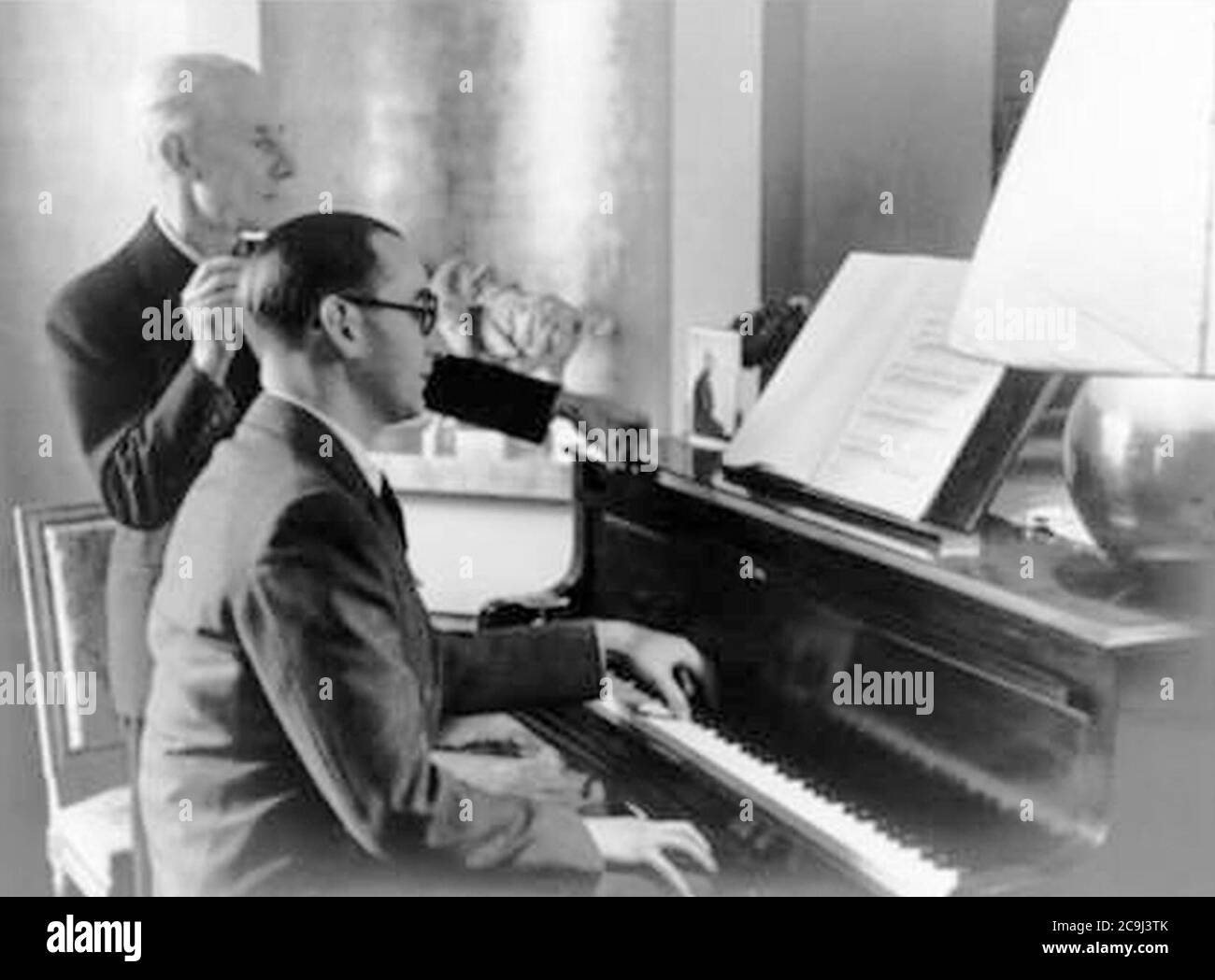 Jacques Février & Maurice Ravel Concerto pour la main gauche 1937. Stockfoto