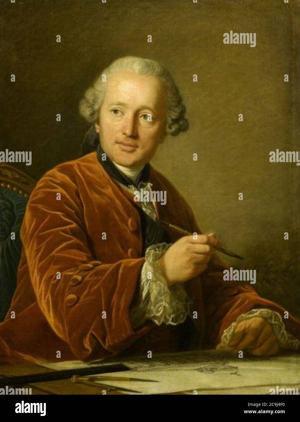 Jacques-Germain Soufflot (1713-1780). Stockfoto