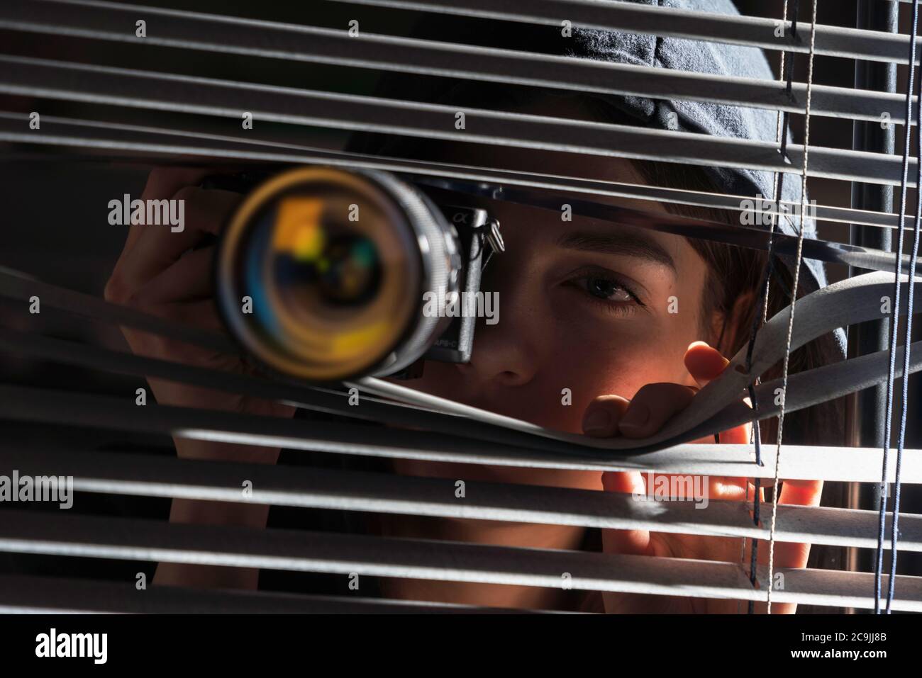 Privatdetektiv, konzeptuelles Image. Stockfoto