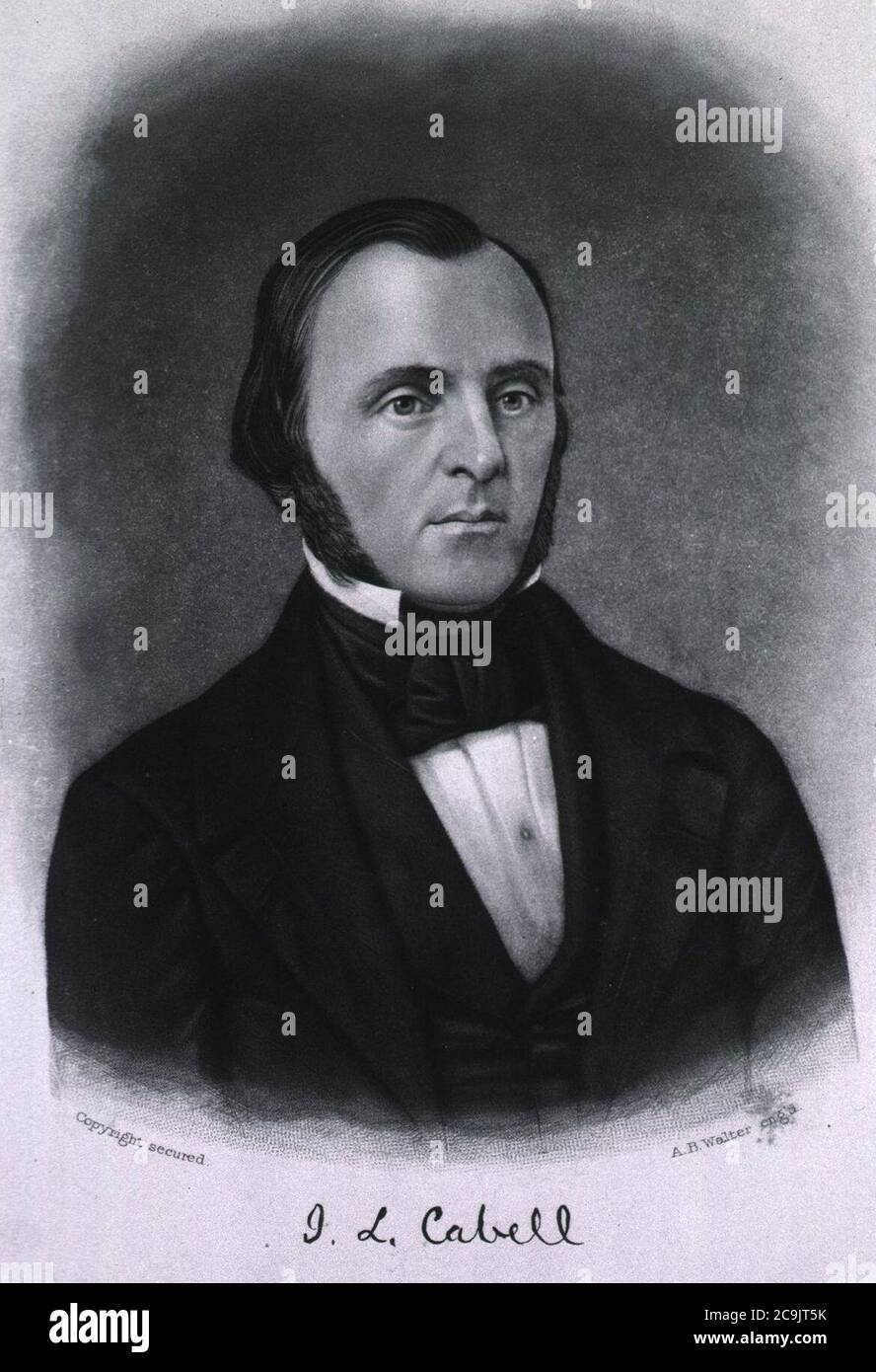 James Lawrence Cabell. Stockfoto