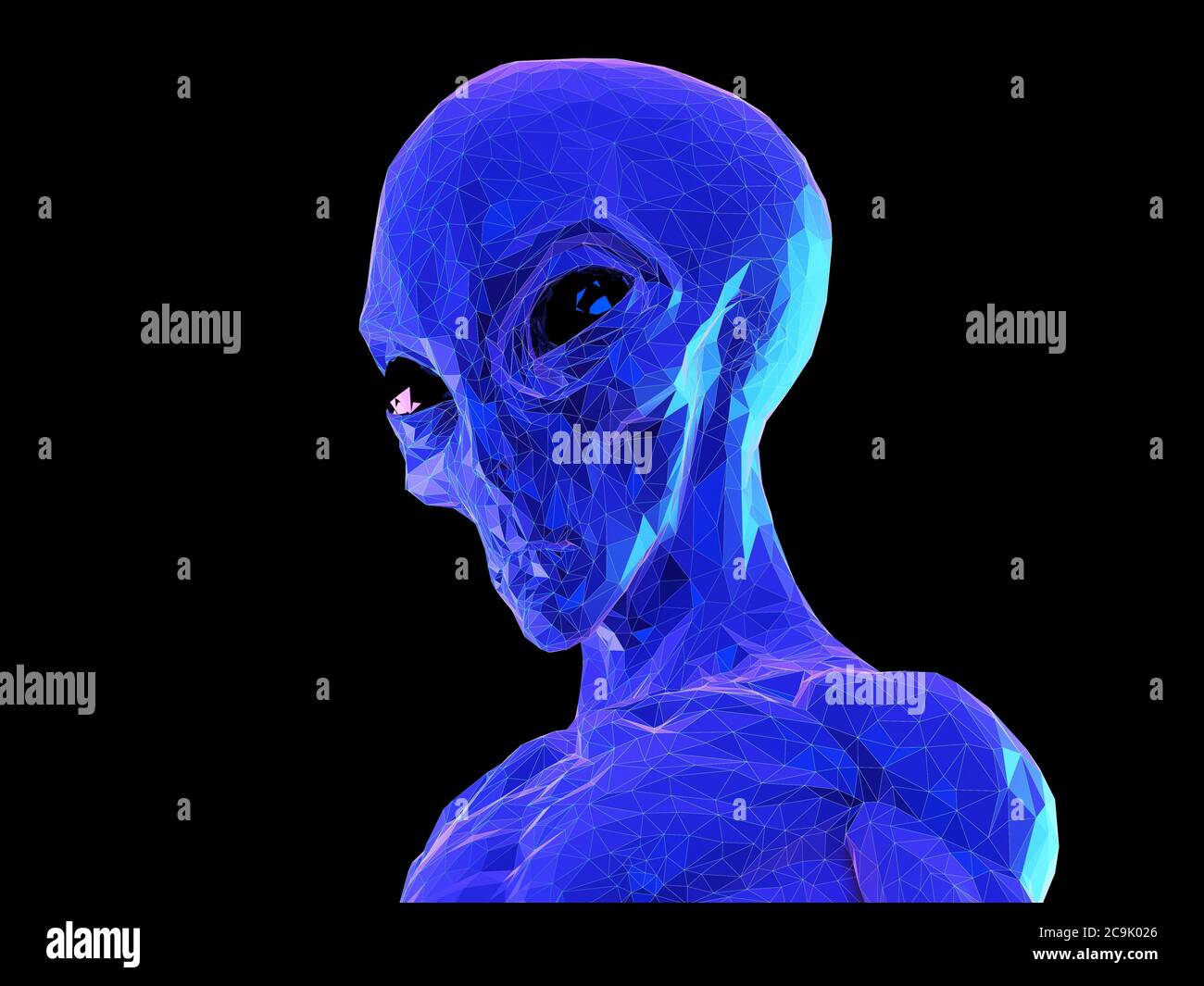 Alien, Illustration. Stockfoto