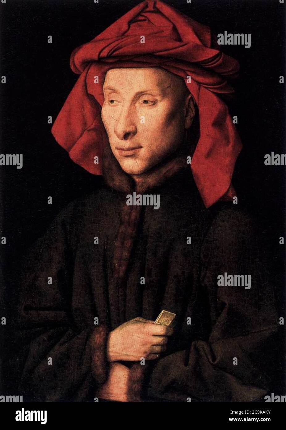 Jan van Eyck - Portrait von Giovanni Arnolfini Stockfotografie - Alamy