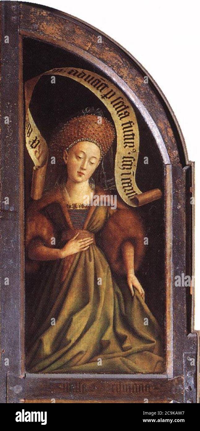 Jan van Eyck - das Genter Altarbild - Cumaean Sibyl Stockfoto