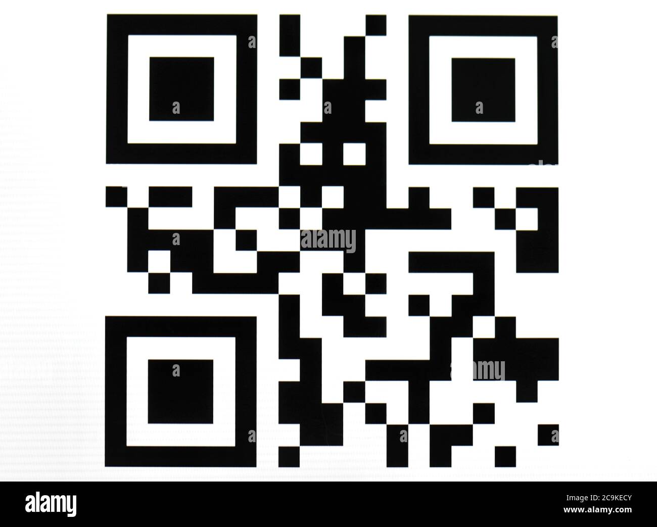 QR-Code-Smarttag Stockfoto