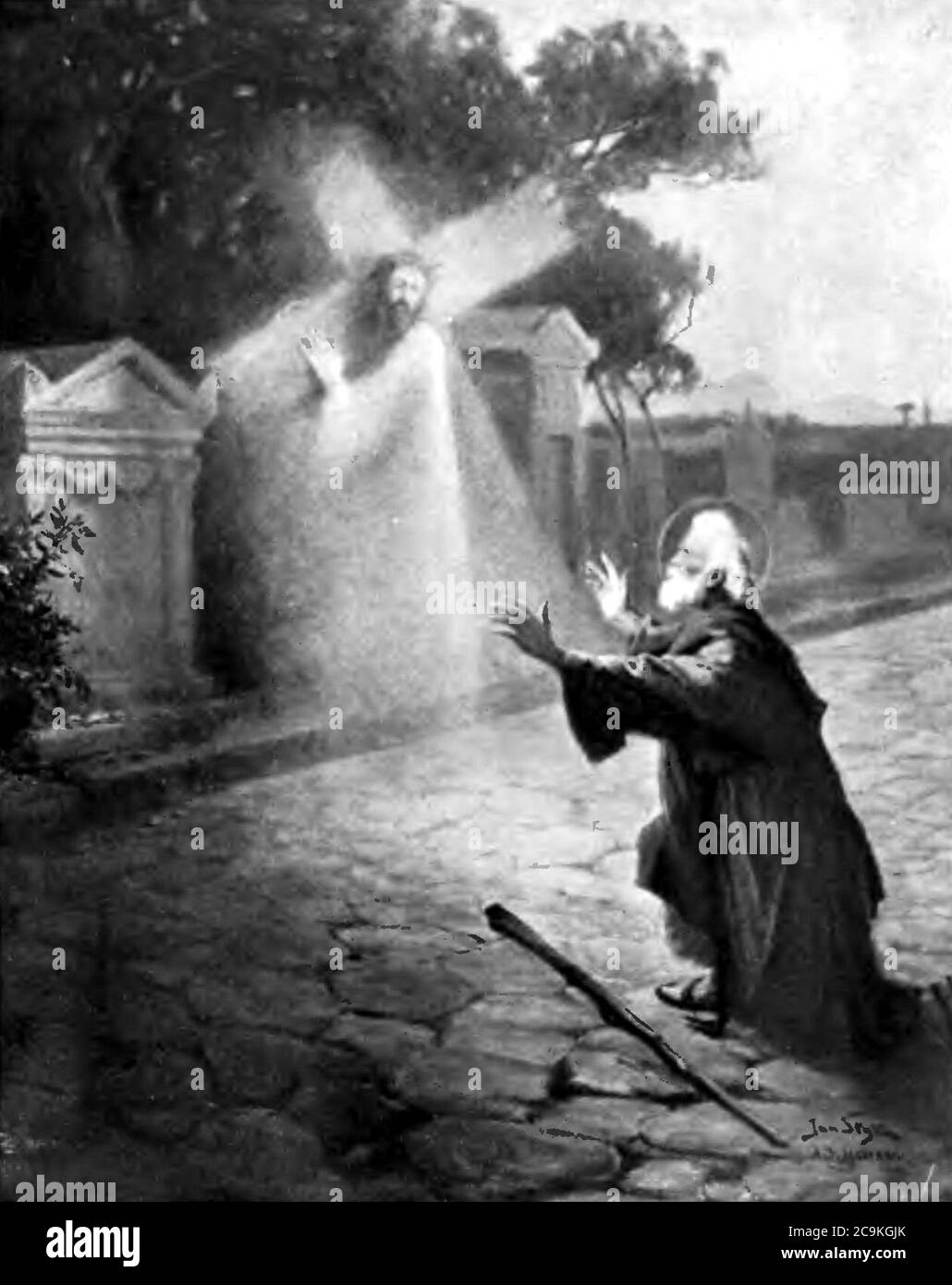 Jan Styka Quo vadis Domine 1925. Stockfoto