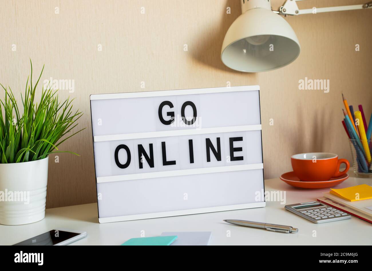 Go digital,online concepts.New Trend with Social Network.Disruption of Business Situation. Stockfoto