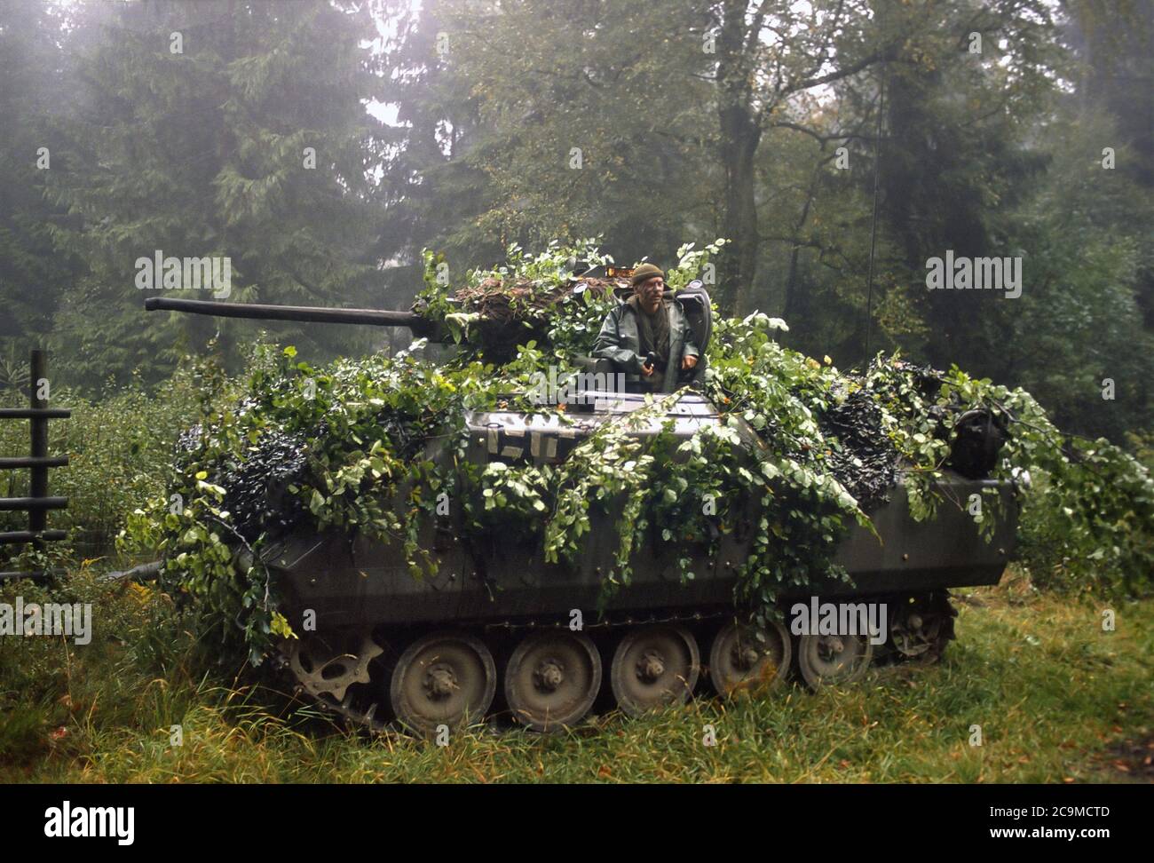 - NATO-Übungen in Deutschland, Belgische Armee YPR-765 gepanzerte Infanterie-Kampffahrzeug (September 1986) - Esercitazioni NATO in Germania, veicolo da combattimento per fanteria meccanizzata YPR-765 dell'Esercito Belga (Settembre 1986) Stockfoto
