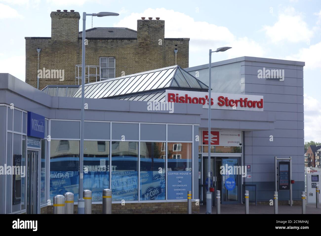 bishops stortford Bahnhof, malerische Marktstadt hertfordshire england großbritannien Stockfoto