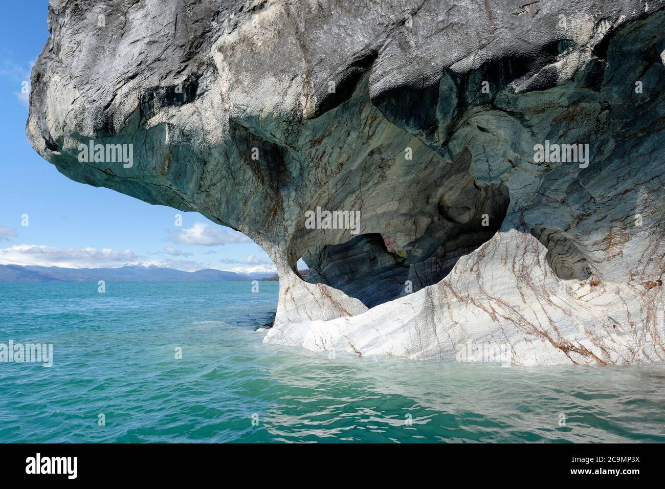 Die Kathedrale Von Marmor Marmor Hohlen Cuevas De Marmol Lago General Carrera Patagonien Chile Stockfotografie Alamy