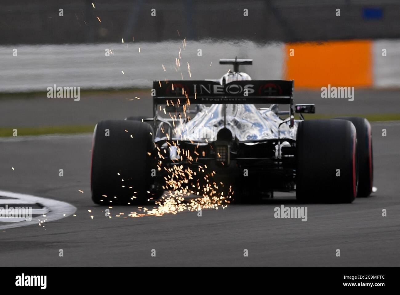 Mercedes' Lewis Hamilton freies Training 3 für den britischen Grand Prix in Silverstone, Northamptonshire. Stockfoto