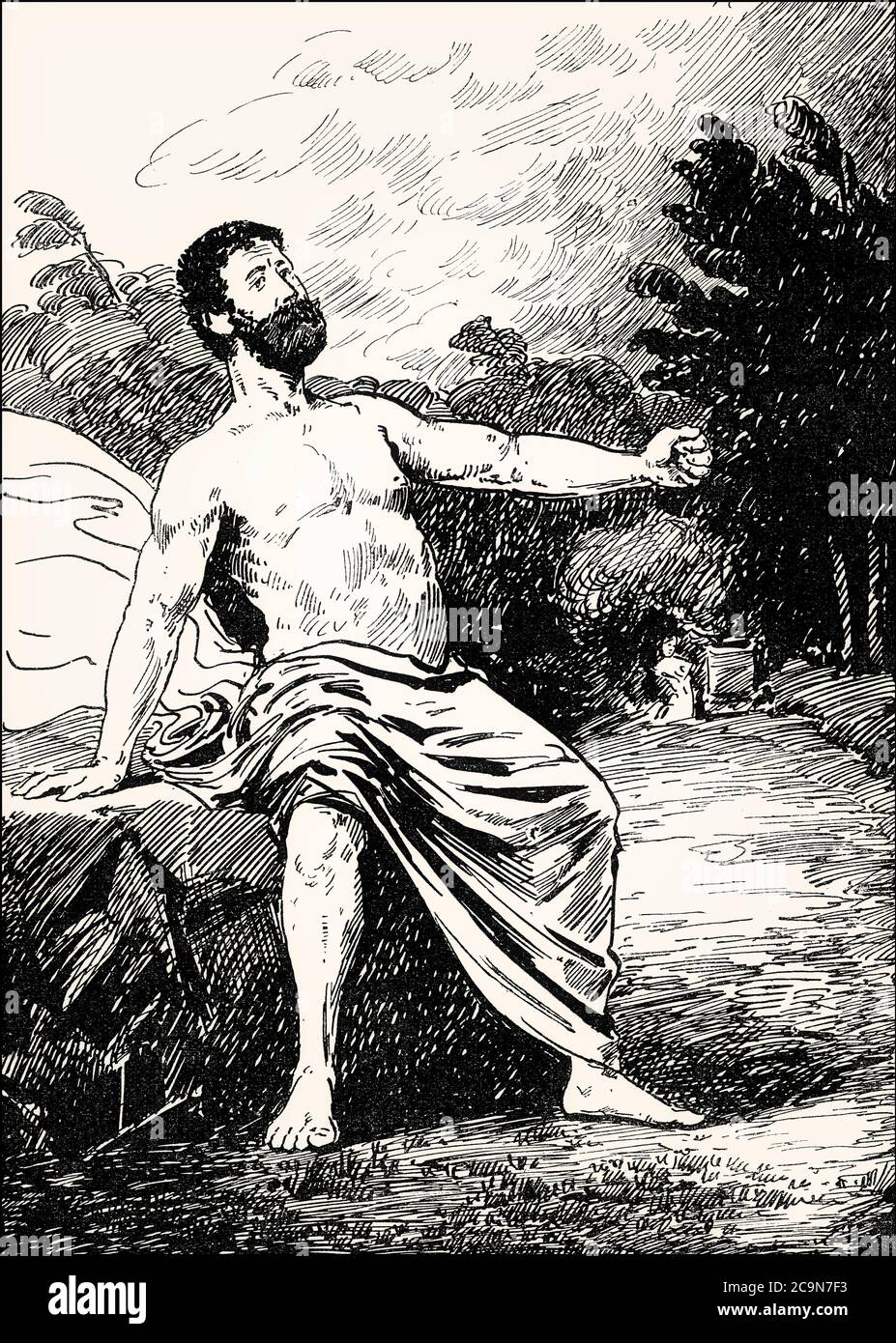 Prometheus Von Johann Wolfgang Von Goethe Prometheus, ein Gedicht von Johann Wolfgang von Goethe Stockfotografie