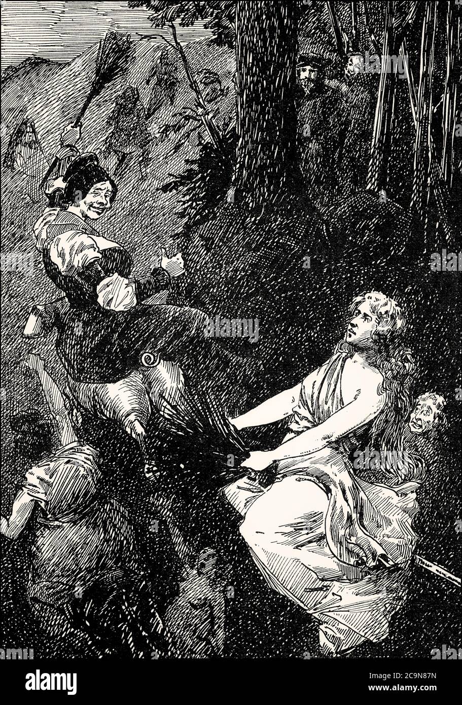 Walpurgisnacht, erster Teil des tragischen Stücks Faust von Johann Wolfgang von Goethe Stockfoto