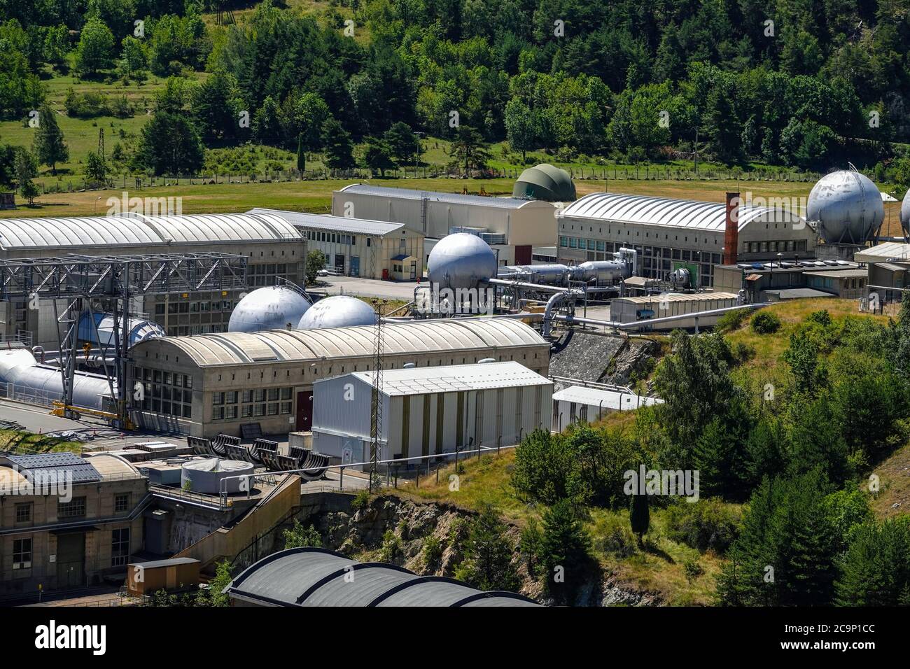 ONERA Französisches Luftfahrtforschungszentrum, Windkanäle, Avrieux, Modane, Maurienne-Tal, Frankreich Stockfoto