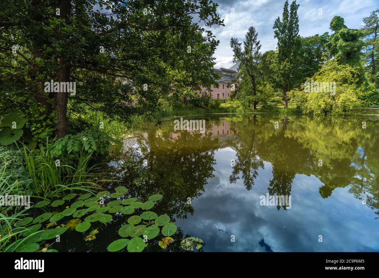 Schöne Universität Tartu Botanischer Garten in Tartu, die zweitgrößte Stadt Estlands. Und das geistige Zentrum des Landes, Heimat der Stockfoto