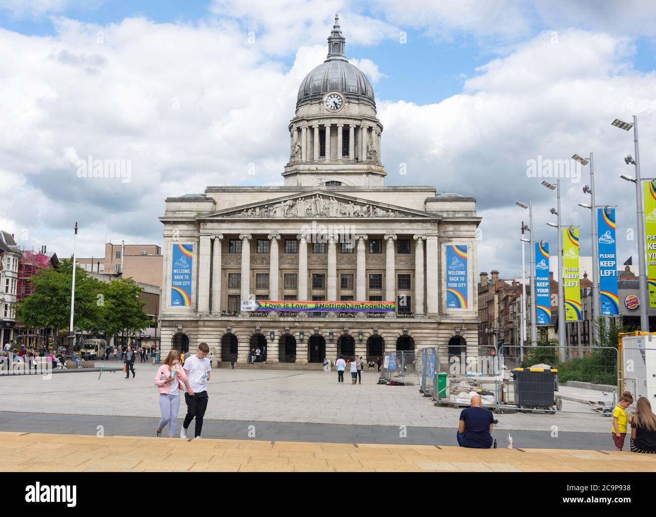 Das Rathaus, Altmarkt, Nottingham, Nottinghamshire, England, Vereinigtes Königreich, Stockfoto