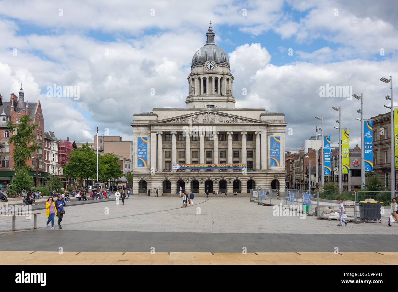 Das Rathaus, Altmarkt, Nottingham, Nottinghamshire, England, Vereinigtes Königreich, Stockfoto