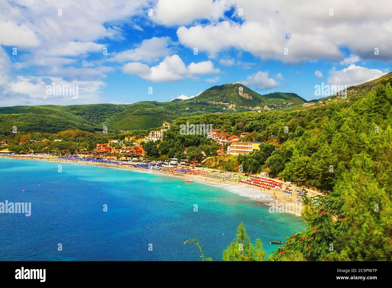 Valtos Strand in der Nähe von Parga, Griechenland Stockfoto